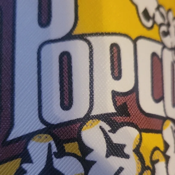 Playful Popcorn Print Yellow Crossbody Bag - Picture 14 of 14